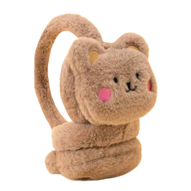 گوش گیر زمستانی بچگانه مدل هدفونی پشمی طرح تدی