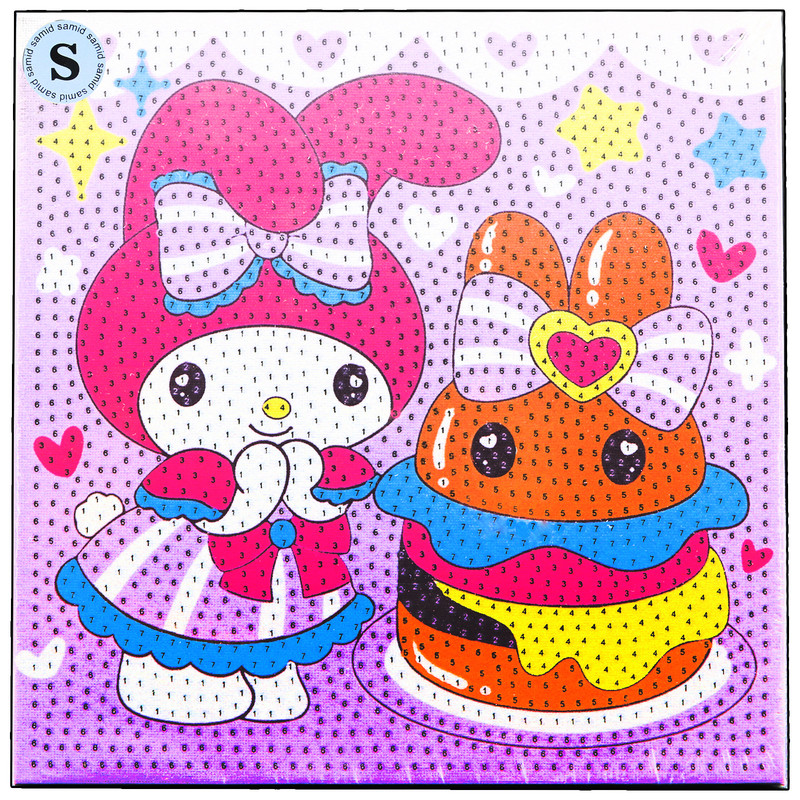 بازی آموزشی مدل ساخت تابلو نقاشی الماسی طرح ملودی 30×30